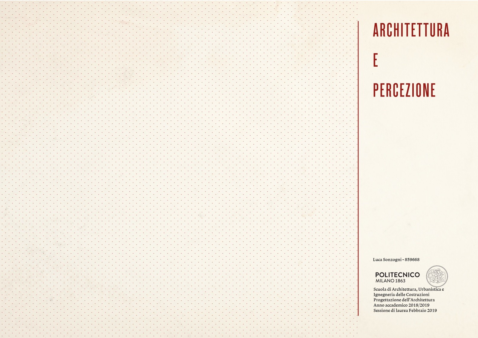 Architettura E Percezione Progettazione Dell Architettura